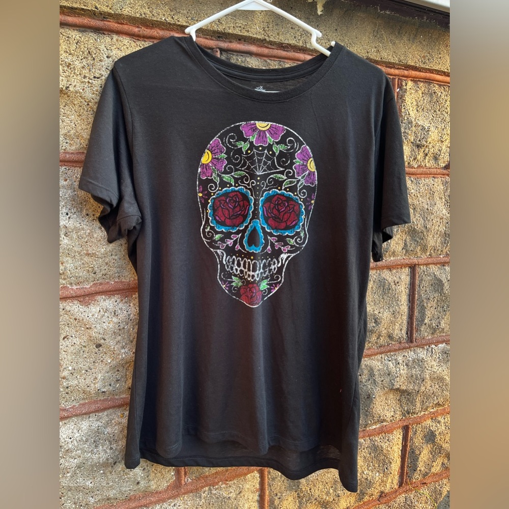 Way to celebrate Halloween skull shirt XL 16-18